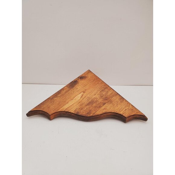 Corner shelf Ornate Knick knack one tier Vintage Wood Shelf - Picture 1 of 10